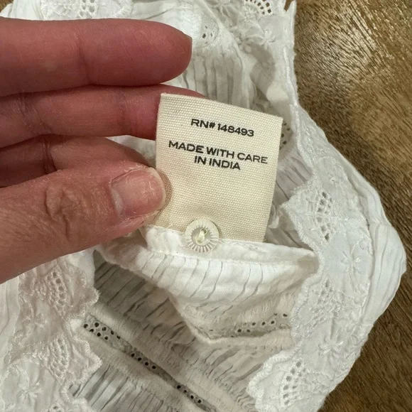 Doen White Ruffled Tank Top - Picture 9 of 12